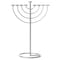 Vintiquewise Small Modern Silver 9 Branch Lighting Thin Pipe Hanukkah Menorah, Metal-Aluminum QI004118.SI.S - alternate 2